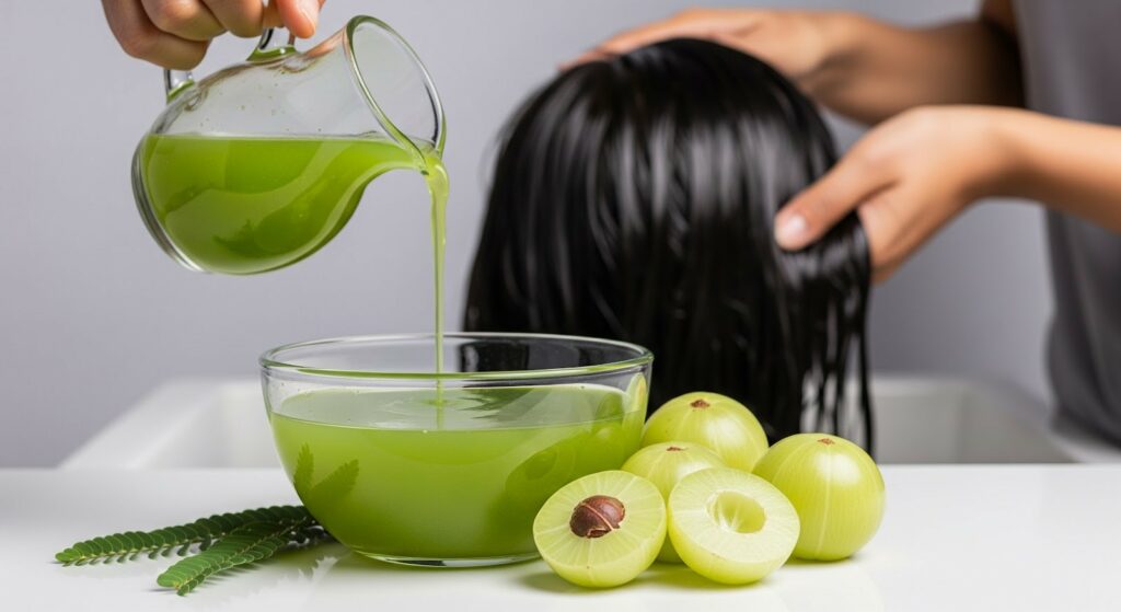 Fresh Amla Juice Rinse