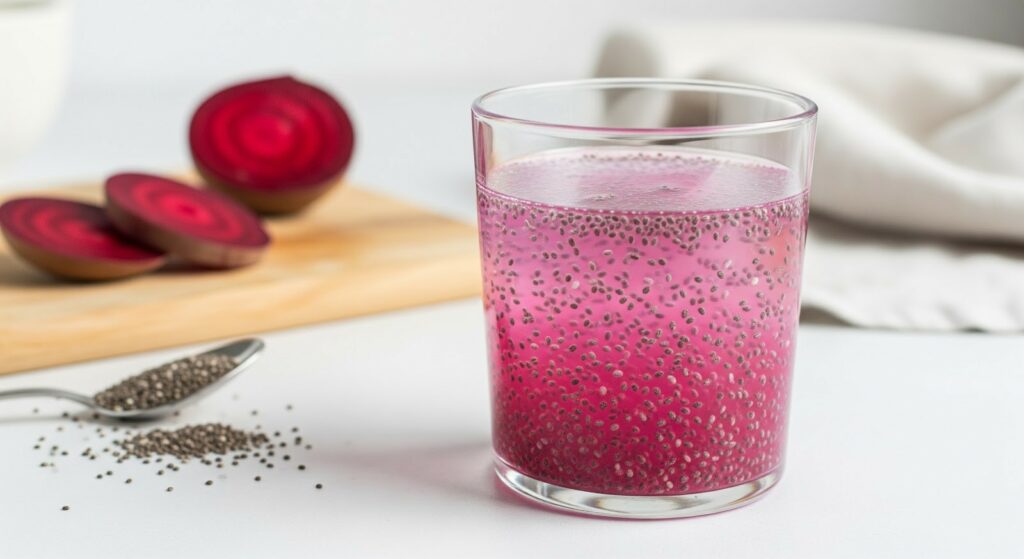 How to Make Beetroot Chia Water
